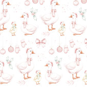 Goose Family Christmas Wrapping Paper Sheets ラッピングペーパーシート