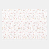 Goose Family Christmas Wrapping Paper Sheets ラッピングペーパーシート (正面)