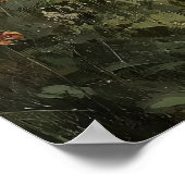 Goose Flowers Print, Antique Spring Digital ポスター (角)