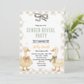 Goose Gender Reveal Invitation 招待状 (スタンド正面)