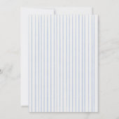 Goose Gosling Cottage Blue Baby Sprinkle 招待状 (裏面)