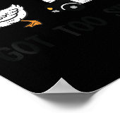 Goose Got Too Silly Lice Car Funny Animal Men Wome ポスター (角)