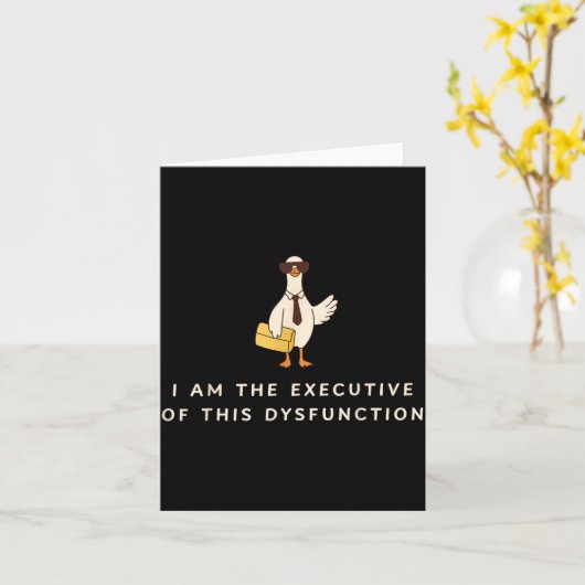 Goose I Am The Executive Of This Dysfunction Menta カード (黄色い花)