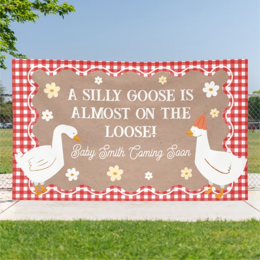 GOOSE IS ALMOST ON THE LOOSE party banner 横断幕 (外側)