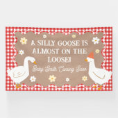GOOSE IS ALMOST ON THE LOOSE party banner 横断幕 (横)