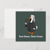 Goose Lawyer Law School Graduation Gift Funny  招待状 (正面/裏面)
