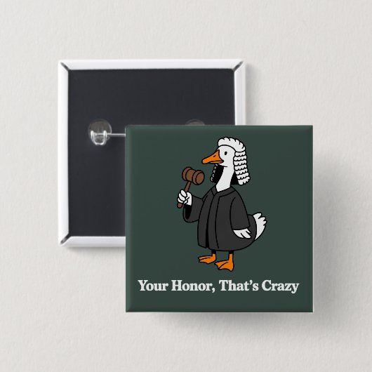 Goose Lawyer Law School Graduation Gift Funny  缶バッジ (正面&裏面)