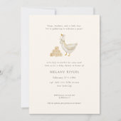 Goose Nest Neutral Baby Shower Invitation 招待状 (正面)