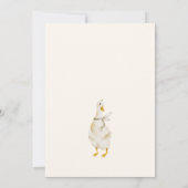 Goose Nest Neutral Baby Shower Invitation 招待状 (裏面)