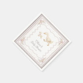 Goose Nursery  Duck Neutral Baby Shower スタンダードカクテルナプキン (角)