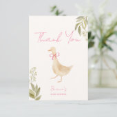 Goose nursery rhymes baby shower サンキューカード (スタンド正面)