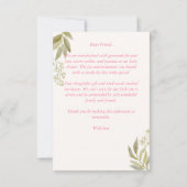 Goose nursery rhymes baby shower サンキューカード (裏面)