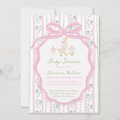 Goose nursery rhymes baby shower 招待状 (正面)