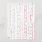 Goose nursery rhymes baby shower 招待状 (裏面)