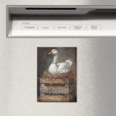 Goose on a Nest 絵を描's マグネット (インサイチュ (食洗機))