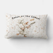 Goose on the Loose! Kitchen Throw Pillow ランバークッション (正面)