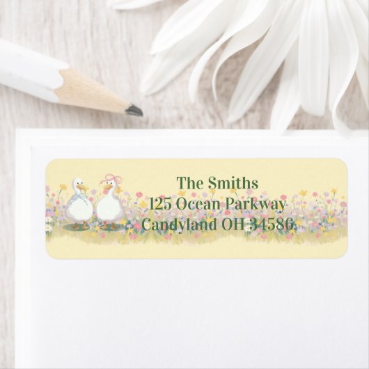 Goose return shipping label ラベル (インサイチュ)