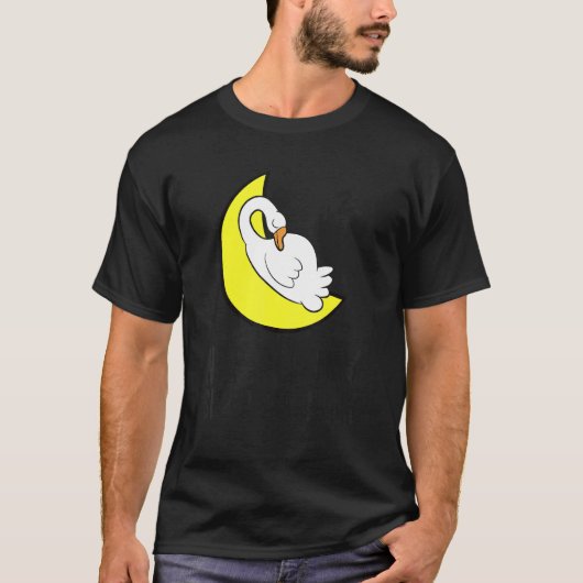 Goose Tired Nap All Day Sleep All Night Cute Goose Tシャツ (正面)