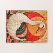 Goose Totem – Protective Art Deco Spirit ジグソーパズル (横)