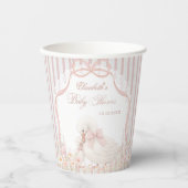 Goose Wildflower Lace Baby Shower 紙コップ (正面)