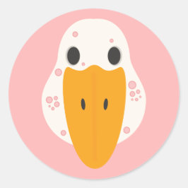 Goose With Pimples Sticker ラウンドシール