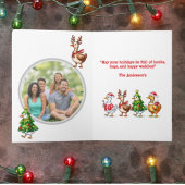 Goosemas家族メリー写真ホリデーグリーティングカード カード