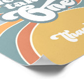 Goovyレトロサンシャインベビーシャワーサイン ポスター (角)