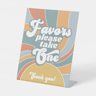 Goovyレトロサンシャインベビーシャワー 台座サイン