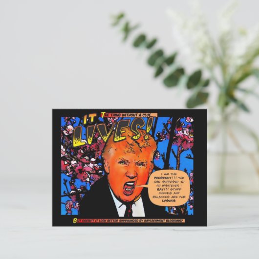 GOPと花 ポストカード (スタンド正面)