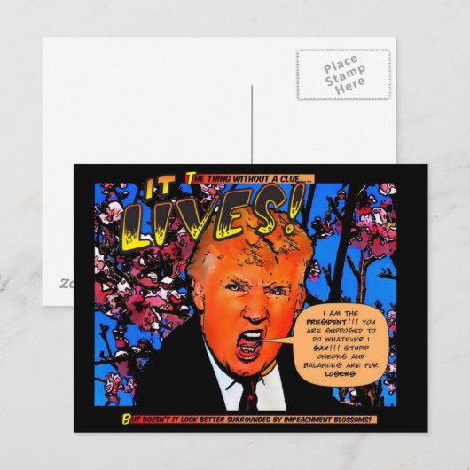 GOPと花 ポストカード (正面/裏面)