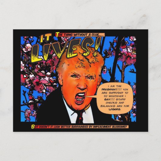 GOPと花 ポストカード (正面)