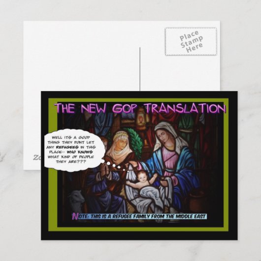 GOPと難民 ポストカード (正面/裏面)