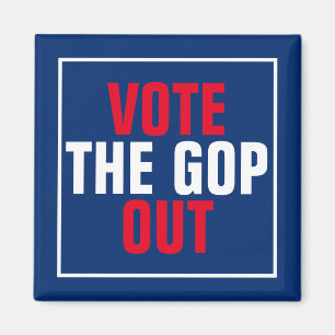 GOPに投票して政治的赤白青を出す マグネット