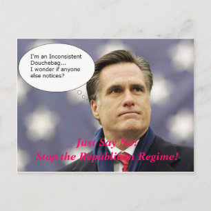 GOPの政体にRomney 2012年-およびいいえ言わないで下さい! ポストカード