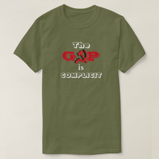 GOPは共犯である Tシャツ (デザイン正面)