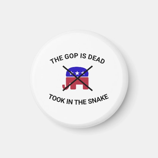 GOPはTシャツが死んでいる マグネット (正面)