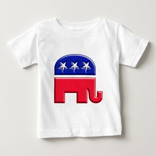 GOPエレファントロゴ ベビーTシャツ (正面)