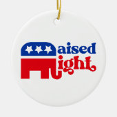 GOP保守派トランプ共和党議員が右派を獲得 セラミックオーナメント (正面)