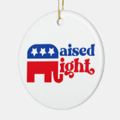 GOP保守派トランプ共和党議員が右派を獲得 セラミックオーナメント (左)