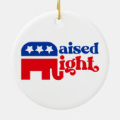 GOP保守派トランプ共和党議員が右派を獲得 セラミックオーナメント (裏面)