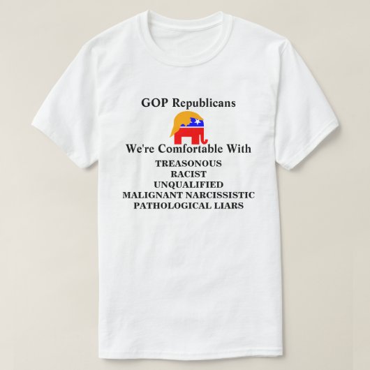 GOP共和党私たちは快適に…..... Tシャツ (デザイン正面)