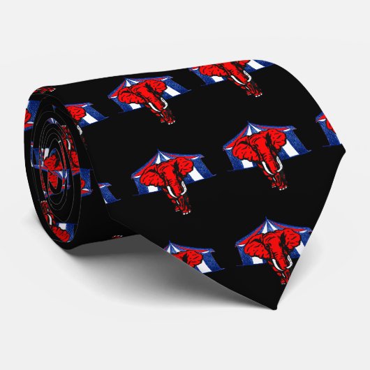 GOP共和党象のタイ ネクタイ (ロール)