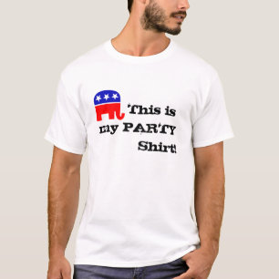 gop象は、        これ私のパーティー…          です tシャツ