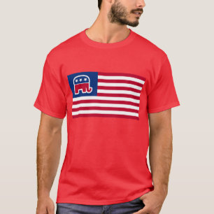 GOP象ロゴ国旗 Tシャツ