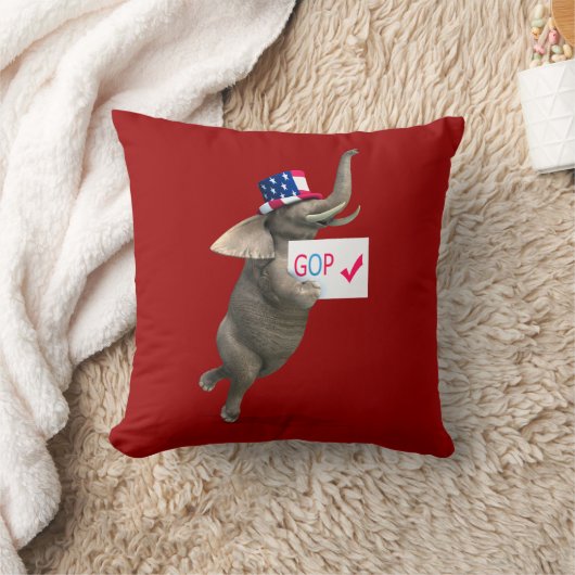 GOP象 クッション (ブランケット)