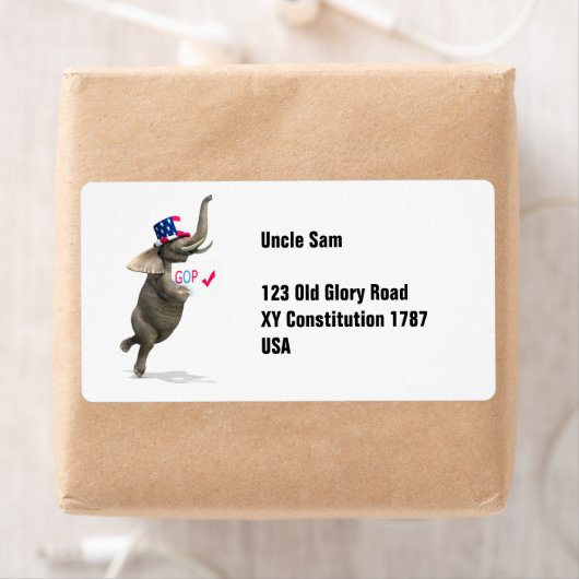 GOP象 ラベル (インサイチュ)