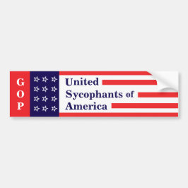 GOP: アメリカのイエスマン党 ステッカー