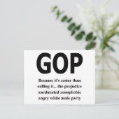 GOP# ポストカード (スタンド正面)