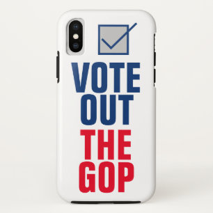 GOP 2024選挙の投票ブルーチェックマーク iPhone X ケース