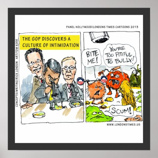 GOP Discovers Culture Of Intimidation Funny Poster ポスター (正面)